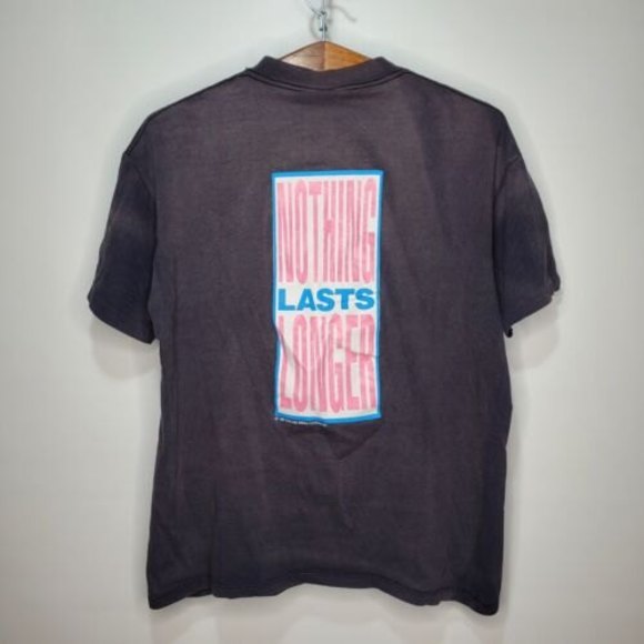 Vintage 90s 1991 Single Stitch Energizer Bunny Nothing Last Longer Tee Sz Large - Picture 6 of 8